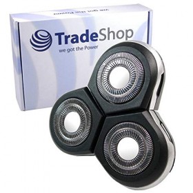 Trade-Shop Tête de rasage de rechange pour tête de rasage Philips Arcitec RQ1051 RQ1052 RQ1053 RQ1059 RQ1060 RQ1070 RQ1075 RQ