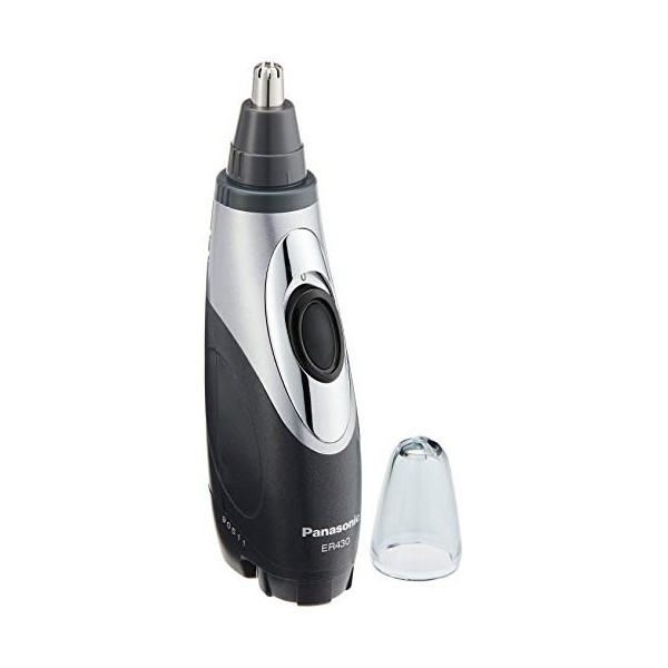 Panasonic ER430K Wet/Dry Nose & Ear Hair Trimmer with Vacuum Cleaning System Battery Operated 