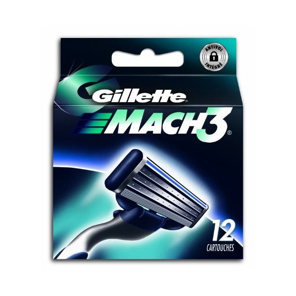 Ancienne version - Gillette - 80201234 - Mach3 - Pack de 12 Lames