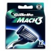 Ancienne version - Gillette - 80201234 - Mach3 - Pack de 12 Lames