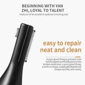 NALsa Électrique Rasoir De Sourcils Rasoir Sourcils Façonnage Portable Rasage Duals Coupe Tête Conception Lavable Tondeuse À 