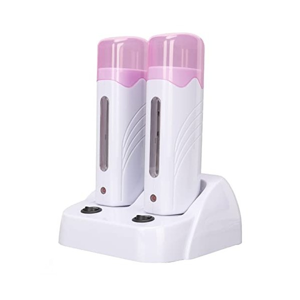 Machine Chauffante à Cire, Machine dépilation à la Cire, Ensemble de 2 Pièces, épilatoire Portable pour Jambes Roulantes Pr