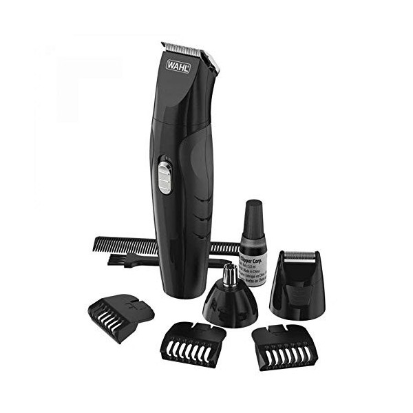 Tondeuse rechargeable tout-en-un Wahl Groomsman, tondeuse multifonctions pour hommes, tondeuse à barbe, nez et poils, set de 