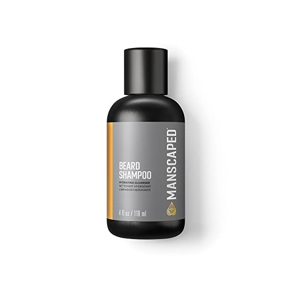 MANSCAPED™ Beard Shampoo, Nettoyant hydratant aux huiles essentielles deucalyptus, de romarin et de lavande, Nettoyant hydra