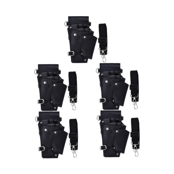 FRCOLOR 2 Pcs Fanny Pack Sac À Outils De Coiffeur Porte-Ciseaux Pour Coiffeurs Sac À Outils De Coiffure Ciseaux Noirs Ceintur