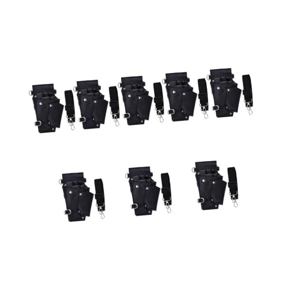 FRCOLOR 2 Pcs Fanny Pack Sac À Outils De Coiffeur Porte-Ciseaux Pour Coiffeurs Sac À Outils De Coiffure Ciseaux Noirs Ceintur