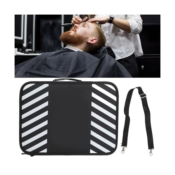 Sac à Main de Coiffure Durable Multifonctionnel, Sac à Outils de Coiffure Professionnel Portable pour Peigne Ciseaux Tondeuse