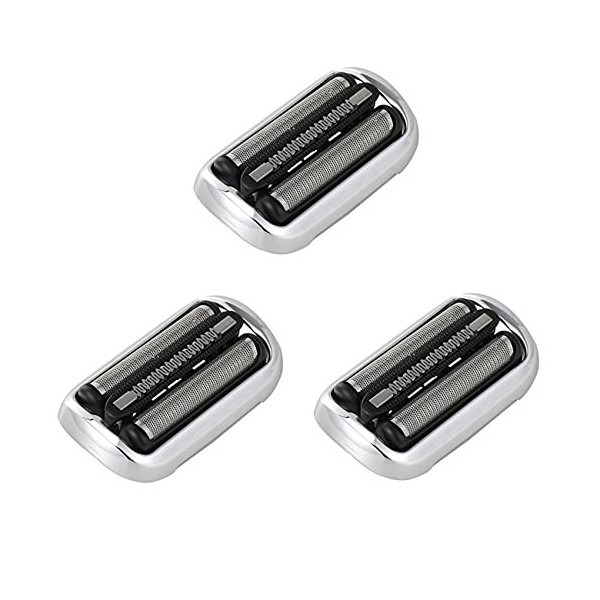 Fegtrty Lot de 3 têtes de rasoir électrique de rechange pour 73S Series 7 70-N1300S 70-S4200Cs 70-B7200Cc 70-N4300Cs 70-B4320