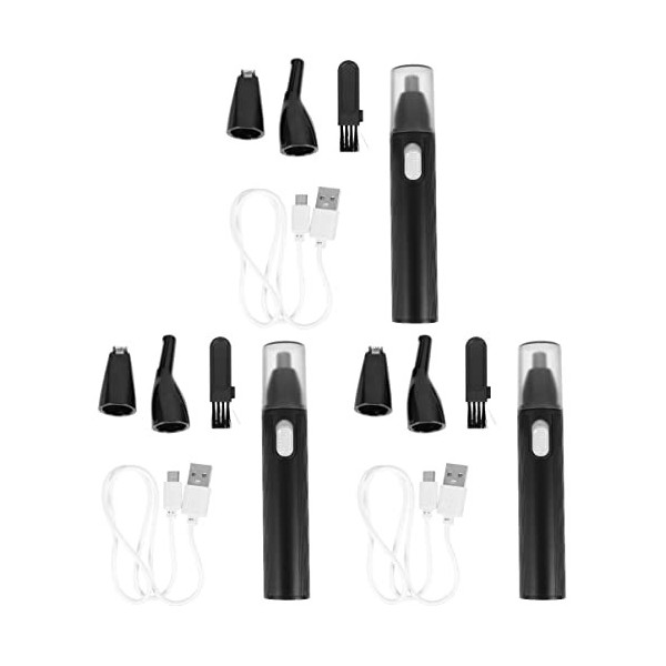 FRCOLOR 2 Ensembles Tondeuse À Poils De Nez Rasoir À Cheveux Pour Hommes Tondeuse À Corps Pour Hommes Rasoirs Pour Le Visage 