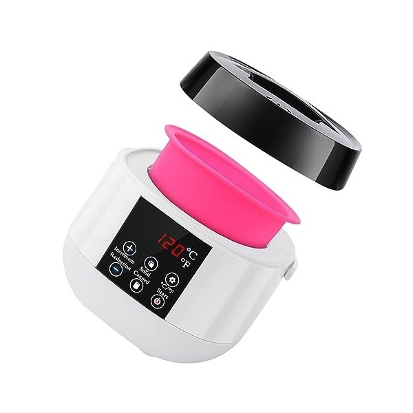 biyan Cire Melting Pot Wax Melter Fit for Candle Making Affichage de la Température LED pour Adultes Débutant EU Plug A