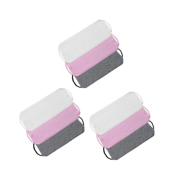 Mobestech 9 Pcs Long Gommage Pour Le Bain Nettoyage Épurateur Sangle Gommage Gant De Toilette Exfoliant Bain Exfoliant Gant D