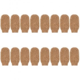 FOMIYES 16 Pièces Gants De Bain Gant De Nettoyage Gants De Nettoyage Épurateur De Bain Pour Le Corps Éponges De Mer Pour Le B