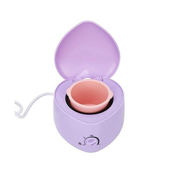 Mini Chauffe-Cire Machine Silicone Pot Intérieur Mini Chauffe-pot de Cire pour lépilation pour Salon de beauté Prise UE 220