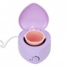 Mini Chauffe-Cire Machine Silicone Pot Intérieur Mini Chauffe-pot de Cire pour lépilation pour Salon de beauté Prise UE 220