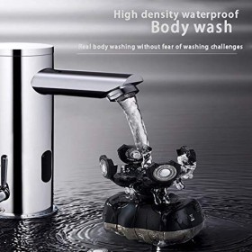 camister 6 en 1 Rasoir Électrique Rechargeable Usb 5 Lames Rasoirs Tondeuse Nez Oreille Tondeuse à Cheveux Brosse de Nettoyag