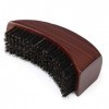 Brosse à barbe for hommes, brosse à poils de tête dhuile anti-frisottis Massage du visage Moustache Brosse incurvée Moustach