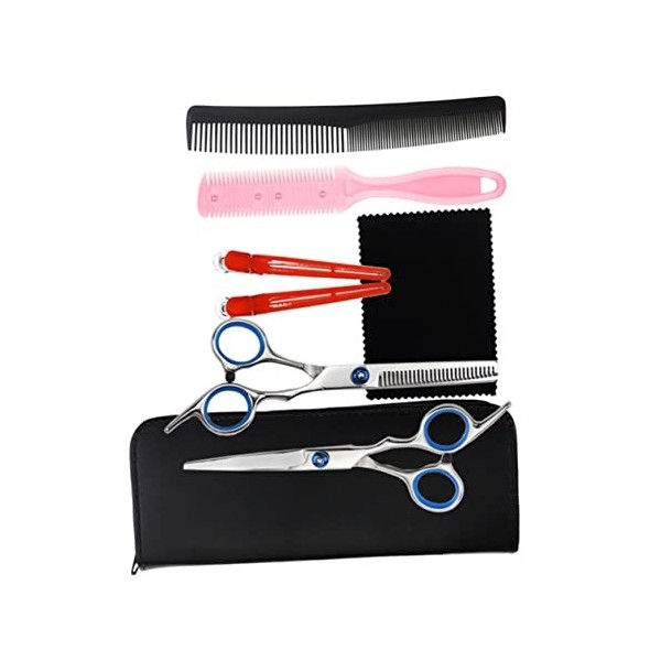 Lurrose Ciseaux Pour Enfants 1 Ensemble/10 Pièces Outils Pour Enfants Peigne À Cheveux Fournitures De Coupe De Cheveux Suite 