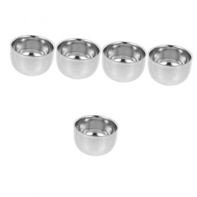 Healifty 5 Pièces Brosse À Barbe Bol Kit De Rasage Pour Hommes Tasse De Rasage En Métal Équipement De Rasage Pour Hommes Prod