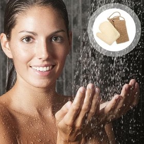 POPETPOP 3 Ensembles Ensemble De Bain En Sisal Exfoliant Pour Le Corps Gant De Toilette Exfoliant Coréen Gant Exfoliant Servi