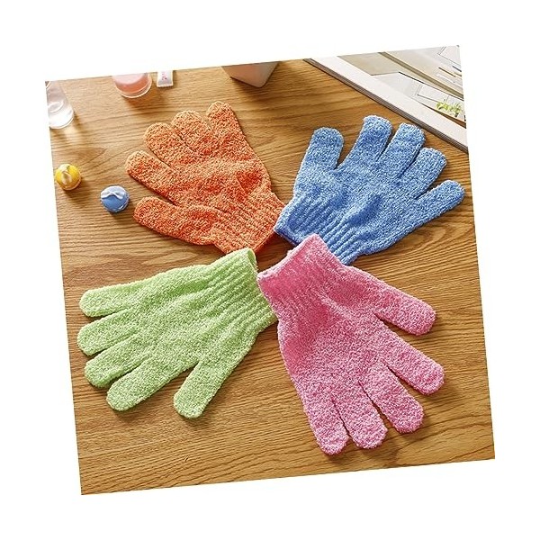 FRCOLOR Lot de 40 gants exfoliant pour le corps des cellules mortes - Gant de bain - Accessoire de bain - En polyester - Prod