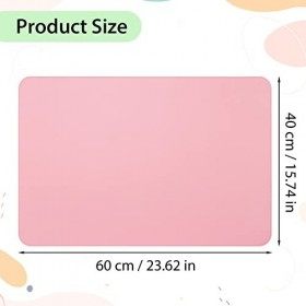 Noverlife Pink Nail Art Tapis de table pliable pour accoudoir à ongles en cuir microfibre doux Tapis de manucure Tapis de bur