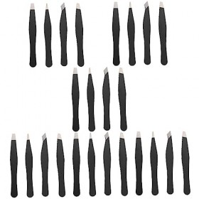 minkissy Lot de 24 mini pinces à sourcils pour perles - Outils pour ongles - Épilation du visage pour femme - Kit de beauté p