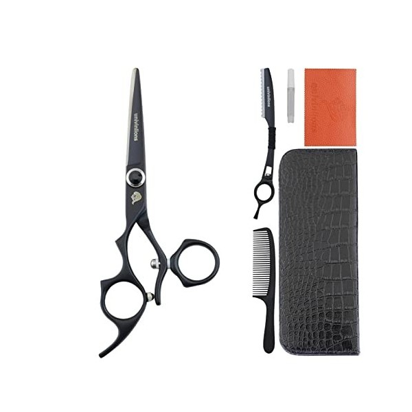 NA 5,5 Pouces Ciseaux de Coupe de la Main Gauche Accessoires de Coiffeur gauchers for Coiffeur gauchers tournant Thumb Ciseau