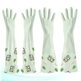 Abaodam 4 Paires De Gants Pour Le Nettoyage Des Gants En Pvc Gants Épais Gants De Nettoyage De Cuisine Accessoires De Cuisine