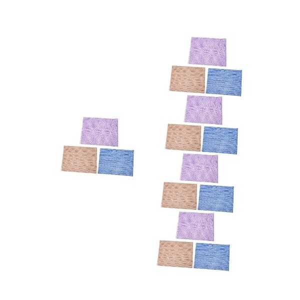 Cabilock 12 Pcs Bande De Retrait De Filet Africain Serviettes De Bain Exfoliantes Outils De Nettoyage Du Corps Gant De Toilet