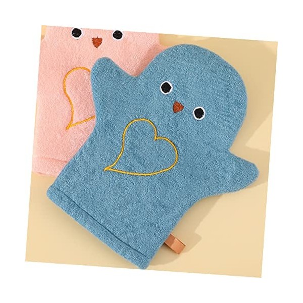 BYFOX 3pcs Bath Towel Body Scrub Gloves Toddler Bath Towels Massage Gloves Baby Shower Gloves Spa Mitt Loofah Shower Gloves T
