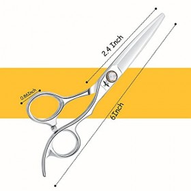 Ciseaux Coiffure Ddébutant Ciseaux Cheveux Professionnel Ciseaux Coiffure Taille 6 Pouces dargent Acier Inoxydable Japonais 