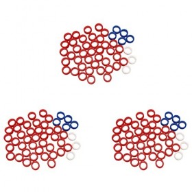 HUPYOMLER 150 Pièces Bagues En Silicone pour Toutes Les Ciseaux Inserts Coupe de Cheveux Styling Outils Accessoires Mélanger 