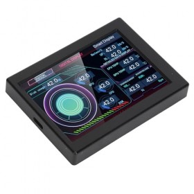 Connectivité USB C, Surveillance Complète, Thèmes de Bricolage, Support intégré, Mini écran USB IPS 3,5 Pouces, Panneau de Ca