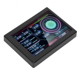 Écran de Panneau de Capteur PC, 3,5 Pouces IPS ABS Connectivité USB C Capteur de Température Degrés Fahrenheit et Degrés Cels