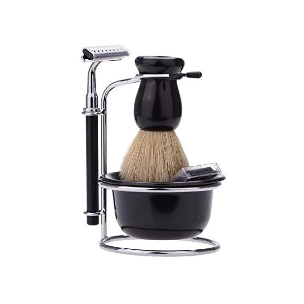 LEFEDA Simple Supports de Brosse de Rasoir pour Hommes ， Ensemble de Barbe Professionnel Support de Bol Support de Brosse de 