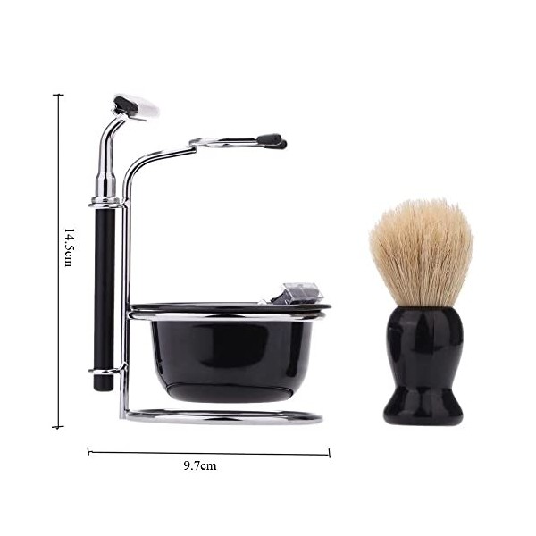 LEFEDA Simple Supports de Brosse de Rasoir pour Hommes ， Ensemble de Barbe Professionnel Support de Bol Support de Brosse de 