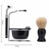 LEFEDA Simple Supports de Brosse de Rasoir pour Hommes ， Ensemble de Barbe Professionnel Support de Bol Support de Brosse de 