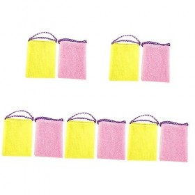 Cabilock 10 Pièces Gant De Toilette Africain Éponge Africaine Serviettes Pour Le Corps Pour La Douche Tissu Exfoliant Pour Le