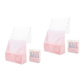 minkissy Lot de 2 supports de rangement pour pinces à épiler - Support pour faux cils en acrylique - Support pour cils - Outi