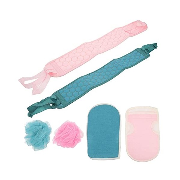 BYFOX Scrub Set Scrubs Sets for Women Natural Body Scrub Mens Body Scrubber 1 Set Loofah Gloves Exfoliater Bath Towel Shower 