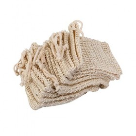 Zunedhys Lot de 100 sachets de savon exfoliants en sisal naturel