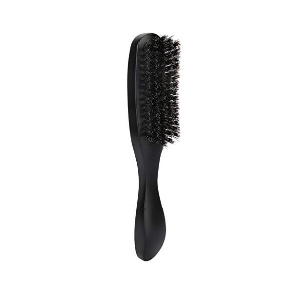 WAAZI Brosse de Voyage en Poils de Sanglier for Barbe et Moustache avec Manche, Brosse à Barbe for Homme Manche Long Nettoyag