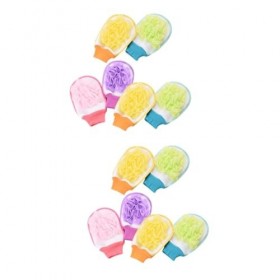 minkissy 12 Pièces Éponge De Douche Pouf Luffa Éponge Luffa Gant Exfoliant Gants De Bain Mitaines En Coton Éponge De Bain Pou