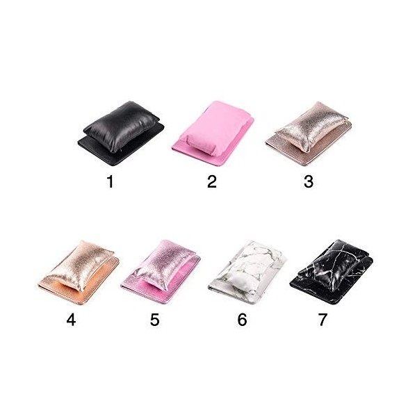 Solide avec coussin pour nail art en cuir PU Outil de main Coussin de repos Oreiller Nail Art Manucure Salon beauté