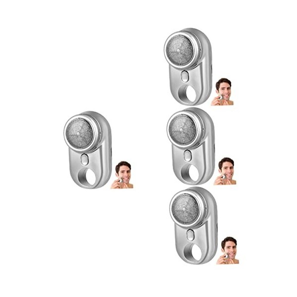 FRCOLOR 2 Pièces Rasoir Électrique Tondeuse Pour Hommes Rasoir Électrique Portable Mini Rasoir USB Mini Rasoir Pour Hommes To