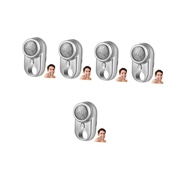 FRCOLOR 2 Pièces Rasoir Électrique Mini-rasoir Maquina Para Rasurar De Hombres Mini Rasoir Portable Rasoir Domestique Tondeus