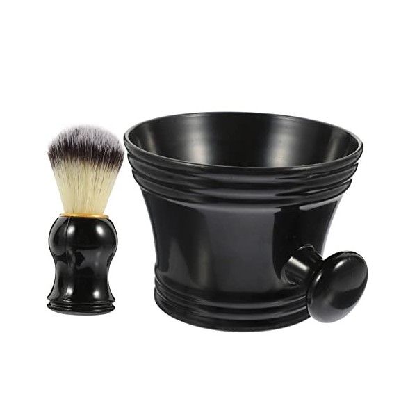 FRCOLOR 3 Ensembles Ensemble De Bols Moussants Cadeau Fête Des Pères Rasoir En Acier Inoxydable Tasse De Rasage De Barbe Blai
