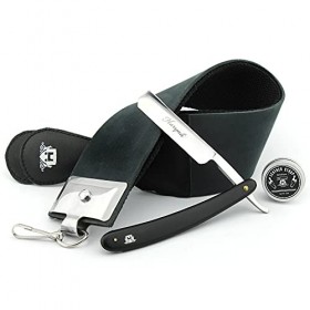 Haryali - Rasoir Coupe-choux Assembléà la Main Collection Classique Lisse Cuir Estrope & Pâte Rodage DOVO