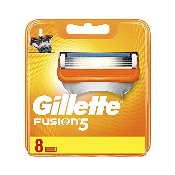 Ancienne Version Gillette Fusion5 Power Lames de Rasoir Pack de 8