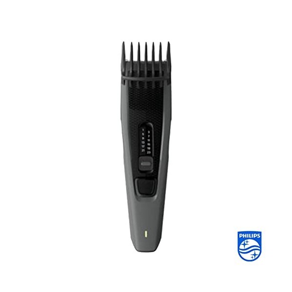 Philips HAIRCLIPPER Series 3000 Tondeuse à Cheveux HC3536/15 Rectangle, 0,5 mm, 2,3 cm, 4,1 cm, Barbe, Oreille, Noir/Gris, U